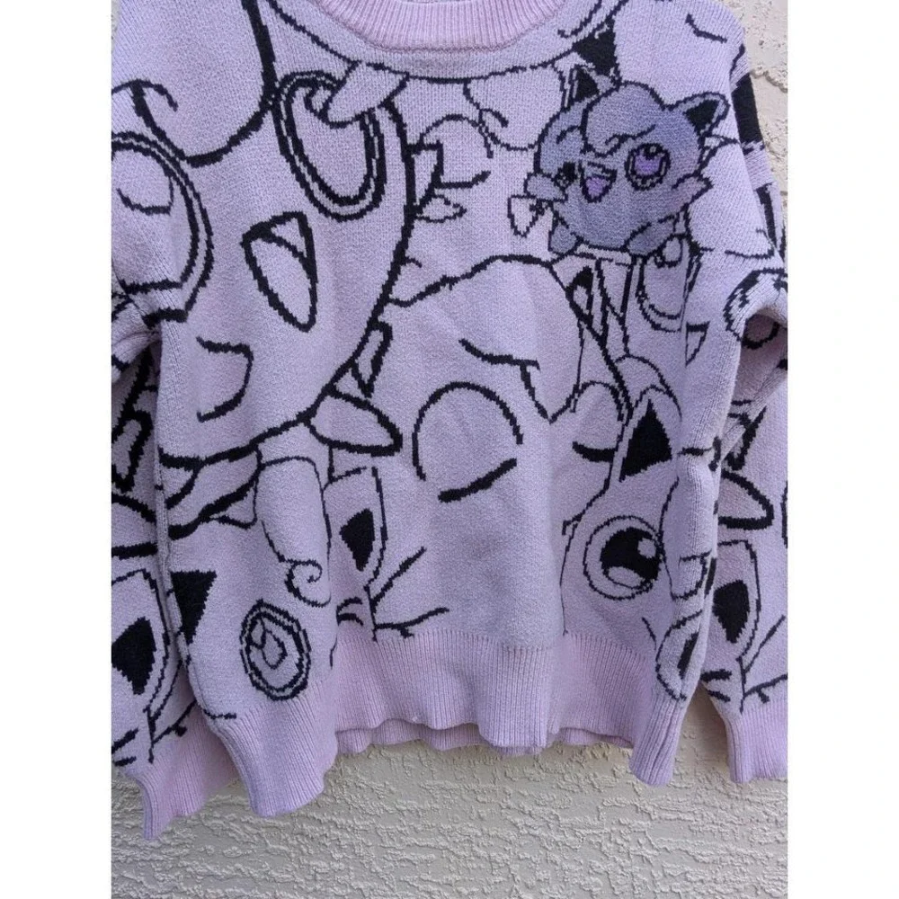 Y2K Purple Knit Sweater YWFG‎ Medium